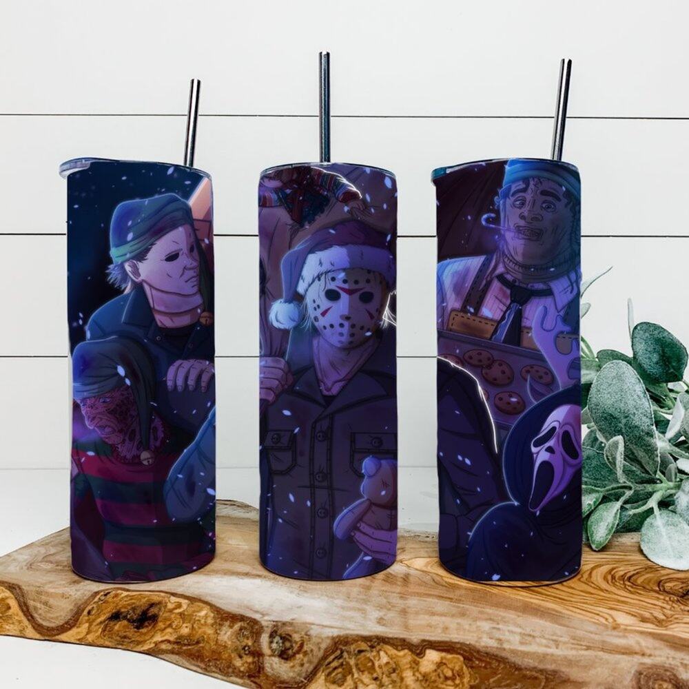 Christmas Horror 20oz Tumbler With Straw